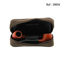 Blague SAREVA 2 pipes, marron antique - Jagsmoke