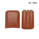 Etui Marron en cuir véritable Sareva 3 cigares - Jagsmoke